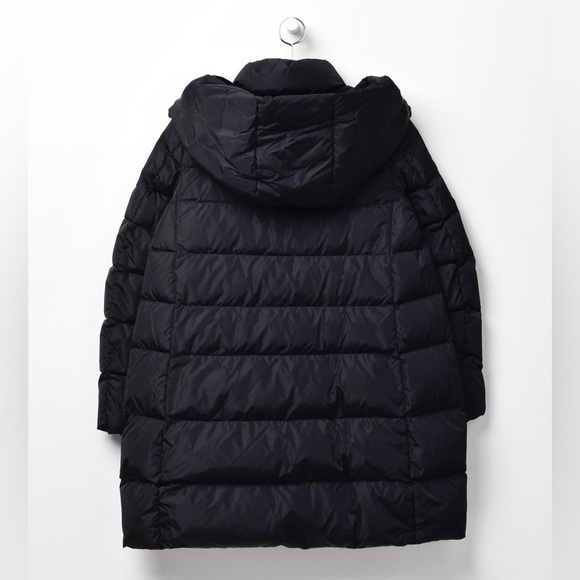 🔥🔥🔥ADD Black Puffer Hooded Down Jacket Coat Size 2 - Picture 2 of 13